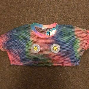 NEVER WORN iHeartraves Tie dye daisy top